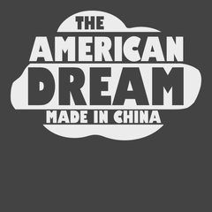 American Dream Made In China T-Shirt CHARCOAL