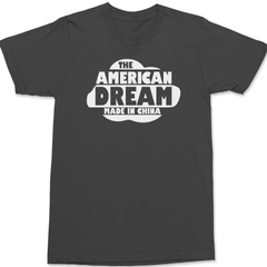 American Dream Made In China T-Shirt CHARCOAL