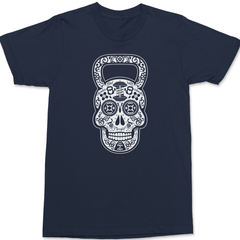 Barbell Skull T-Shirt NAVY
