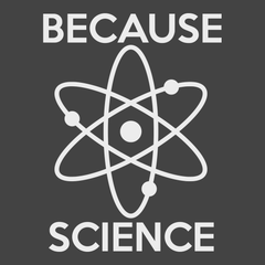 Because Science T-Shirt CHARCOAL