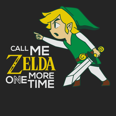 Call Me Zelda One More Time T-Shirt BLACK
