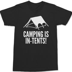 Camping Is In-Tents T-Shirt BLACK