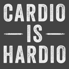 Cardio Is Hardio T-Shirt CHARCOAL