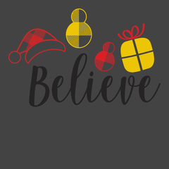 Christmas Believe T-Shirt CHARCOAL