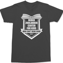 Derek Zoolander's School For Kids T-Shirt CHARCOAL