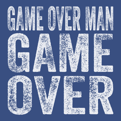Game Over Man Game Over T-Shirt BLUE
