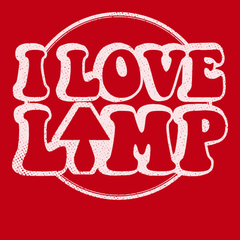 I Love Lamp T-Shirt RED