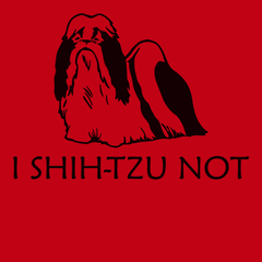 I Shih-Tzu Not T-Shirt RED