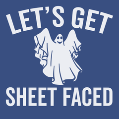 Let's Get Sheet Faced T-Shirt BLUE