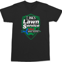 Links Lawn Service T-Shirt BLACK