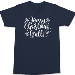 Merry Christmas Yall T-Shirt NAVY