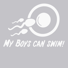 My Boys Can Swim T-Shirt SILVER