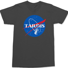 Nasa Tardis T-Shirt CHARCOAL