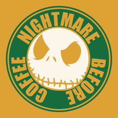 Nightmare Before Coffee T-Shirt GOLD