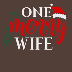 One Merry Wife T-Shirt BROWN