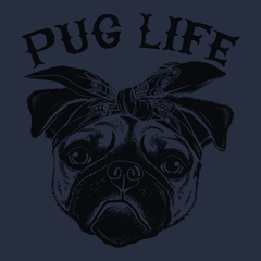 Pug Life T-Shirt NAVY