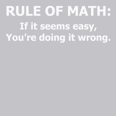 Rule Of Math T-Shirt SILVER