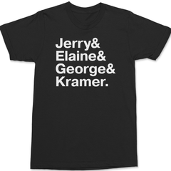 Seinfeld Names T-Shirt BLACK