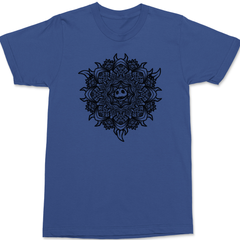 Skellington Mandala T-Shirt BLUE
