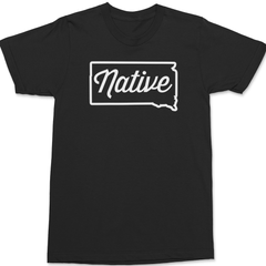 South Dakota Native T-Shirt BLACK
