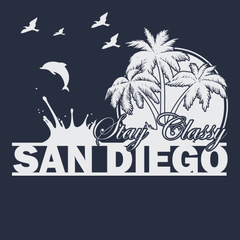 Stay Classy San Diego T-Shirt NAVY