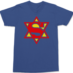 Super Hebrew Jewish T-Shirt BLUE