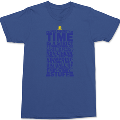 Tardis Typography T-Shirt BLUE