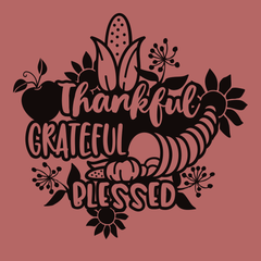 Thankful Grateful Blessed T-Shirt TERRACOTTA