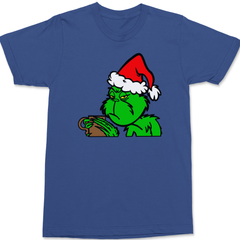 The Grinch Loves Coffee T-Shirt BLUE