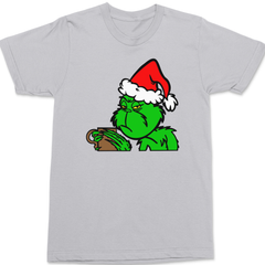 The Grinch Loves Coffee T-Shirt SILVER