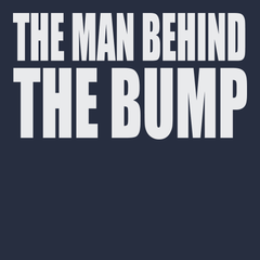 The Man Behind The Bump T-Shirt Navy