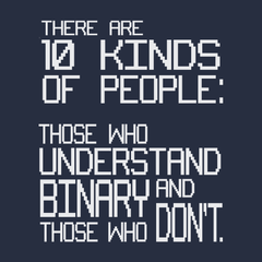There Are 10 Kinds Of People T-Shirt NAVY