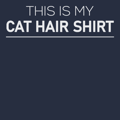 This Is My Cat Hair Shirt T-Shirt NAVY