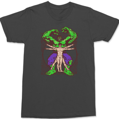 Vitruvian Hulk T-Shirt CHARCOAL