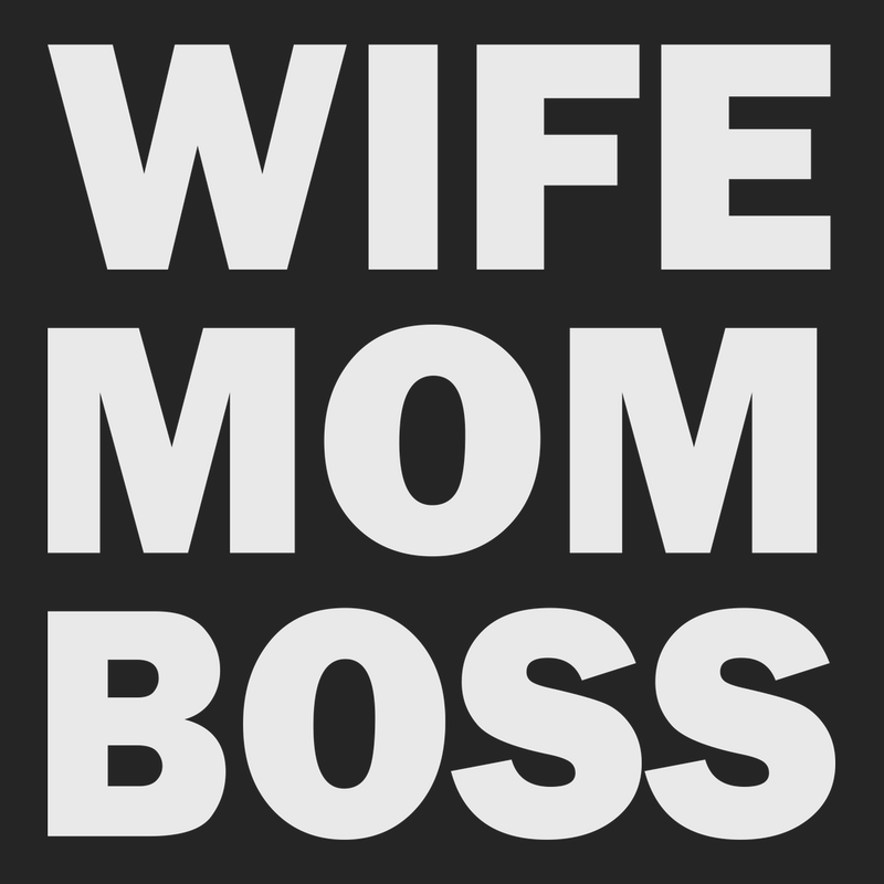 Wife Mom Boss T-Shirt BLACK