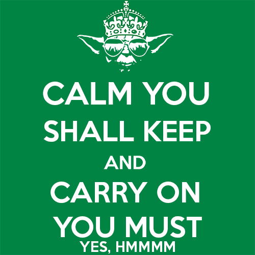 Calm You Shall Keep And Carry On You Must T-Shirt - Textual Tees