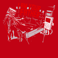 iPod I am Your Father T-Shirt RED