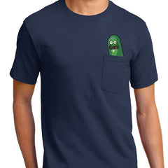 Pickle Rick Pocket T-Shirt - Textual Tees