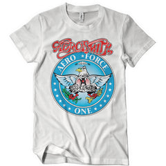 Wayne's World Garth T-shirt showing the Aerosmith Aero Force One design