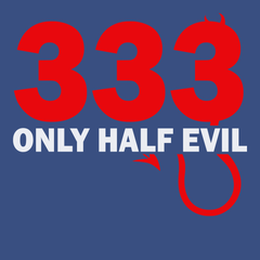 333 Only Half Evil T-Shirt BLUE