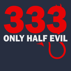 333 Only Half Evil T-Shirt Navy