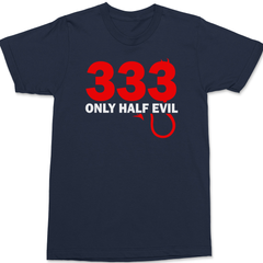 333 Only Half Evil T-Shirt Navy