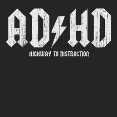 ADHD Highway To Distraction T-Shirt BLACK