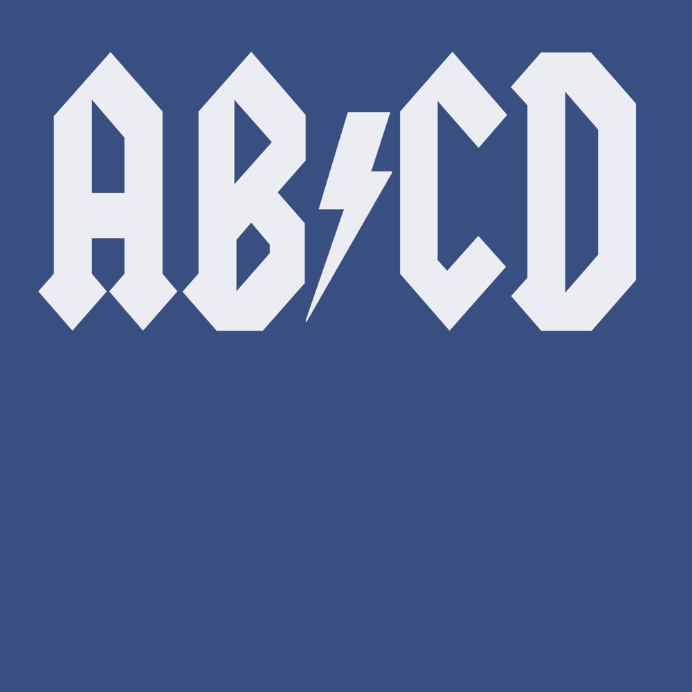 A B C D T-Shirt BLUE