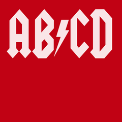 A B C D T-Shirt RED