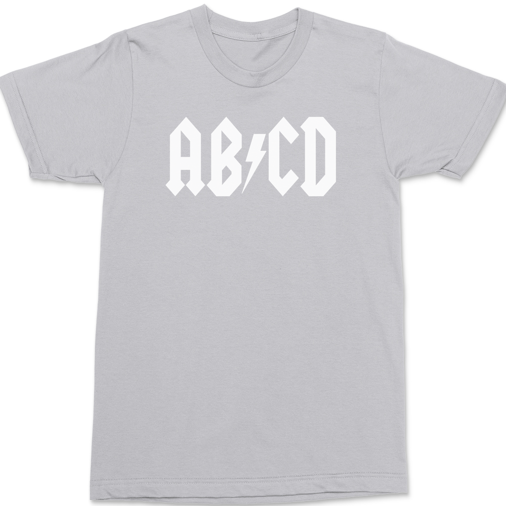 A B C D T-Shirt SILVER