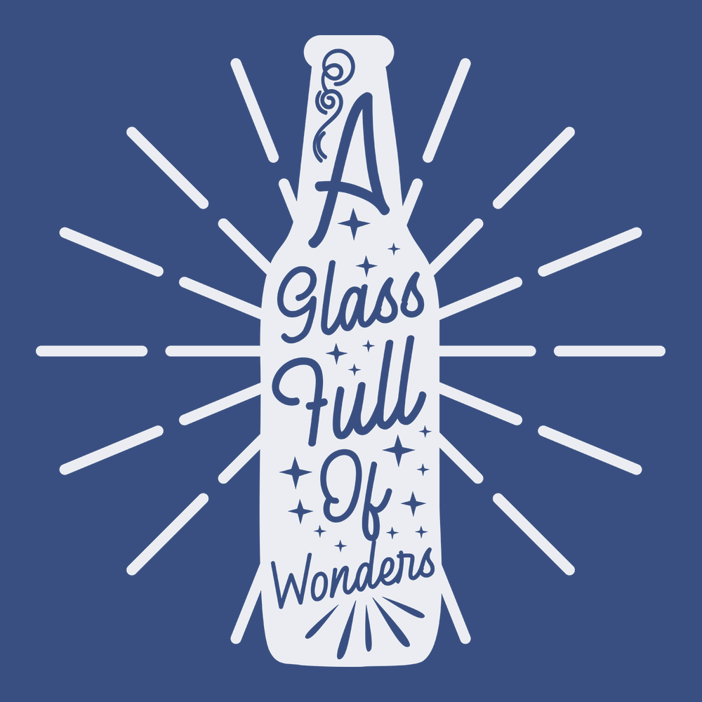A Glass Full of Wonders T-Shirt BLUE