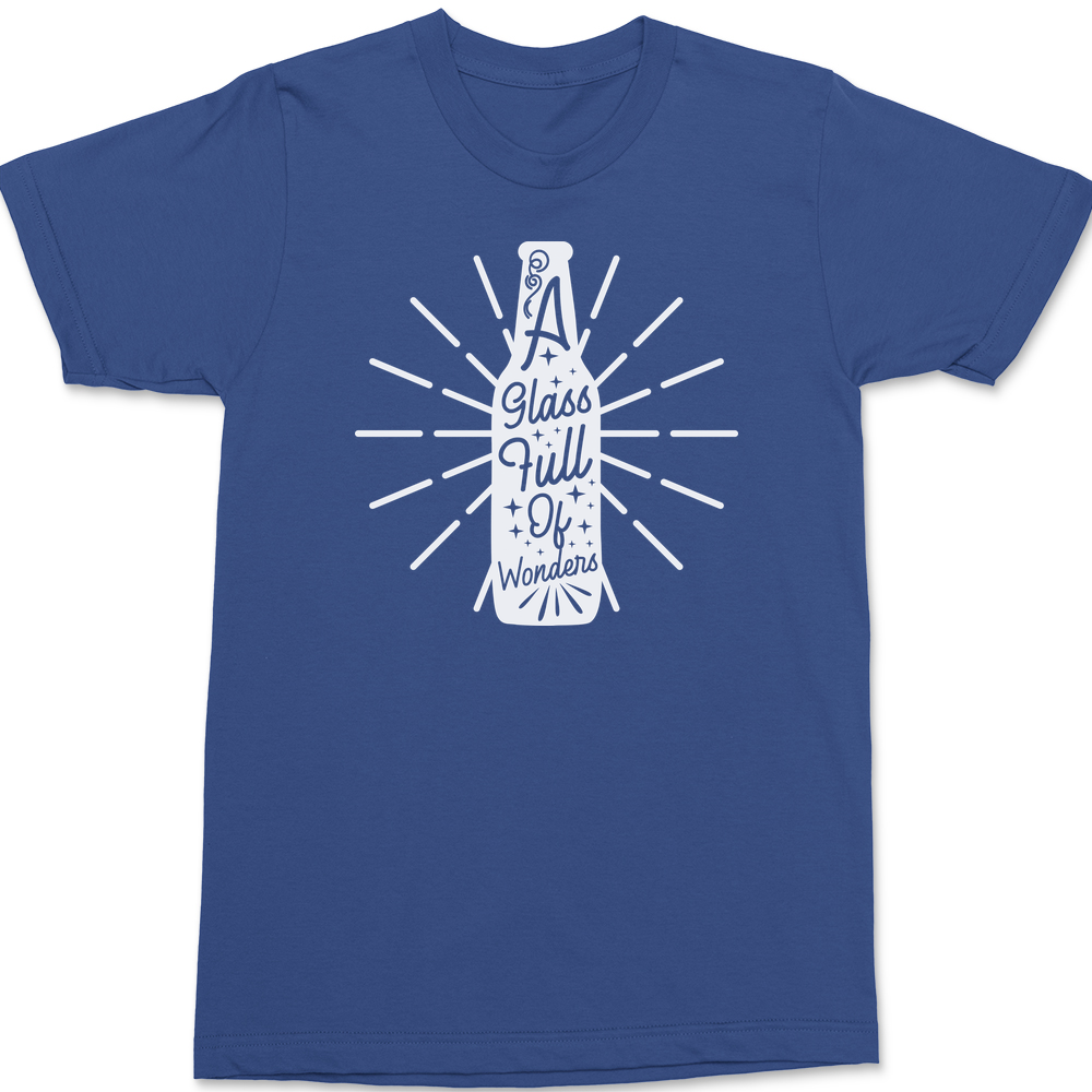 A Glass Full of Wonders T-Shirt BLUE