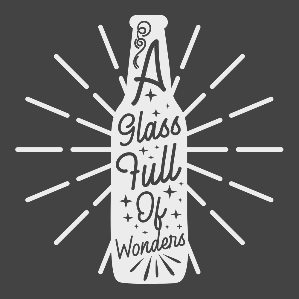 A Glass Full of Wonders T-Shirt CHARCOAL