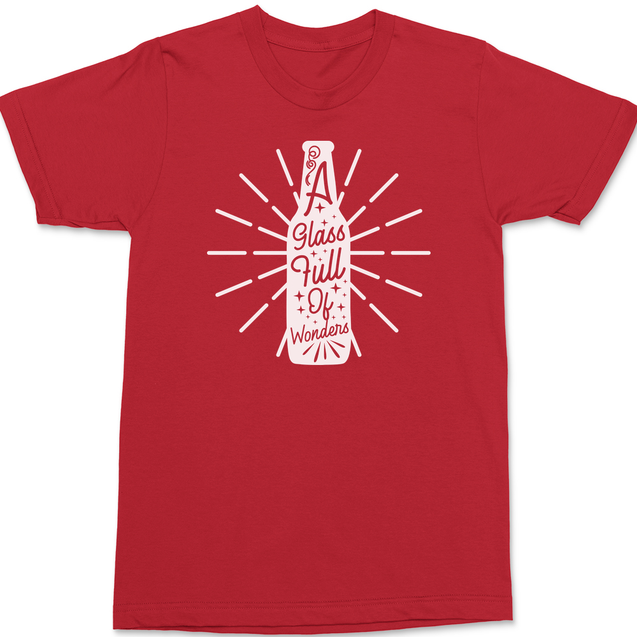 A Glass Full of Wonders T-Shirt RED